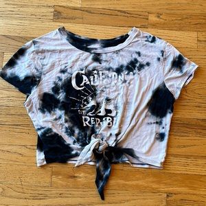 Tie dye crop top California Republic